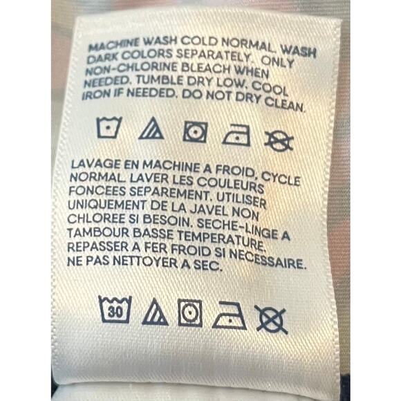 LANDS’ END LONG SLV CREW NECK PULL- OVER TOP, WOMENS, XL, NAVY BLUE-MULTICOLORS - Picture 11 of 11